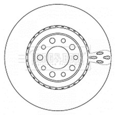 2x Brake Discs Pair Vented For Alfa Romeo 159 2.4 JTDM Front 51731346 51760622
