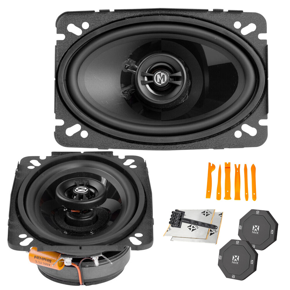 Memphis Audio PRX46 60W 4x6 Двухполосные коаксиальные колонки с аксессуарами 21390₽