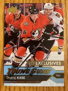 2016-17 Upper Deck Exclusives 95/100 Ondrej Kase Young Guns YG Rookie #489