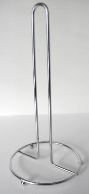 Küchenrollenhalter aus poliertem Chrom freistehend H: 28cm Neu!!