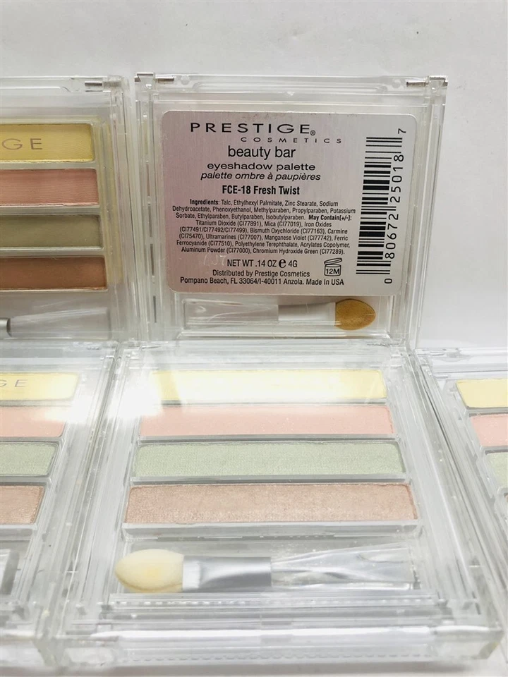 Lot of 5 Sets Prestige Beauty Bar Eyeshadow Palette (FCE-18 Fresh Twist) - Image 3 of 3