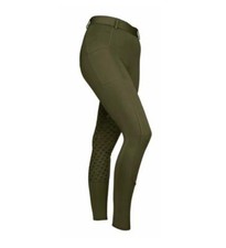 Shires Aubrion Albany Maids Riding Tights - Deep Green