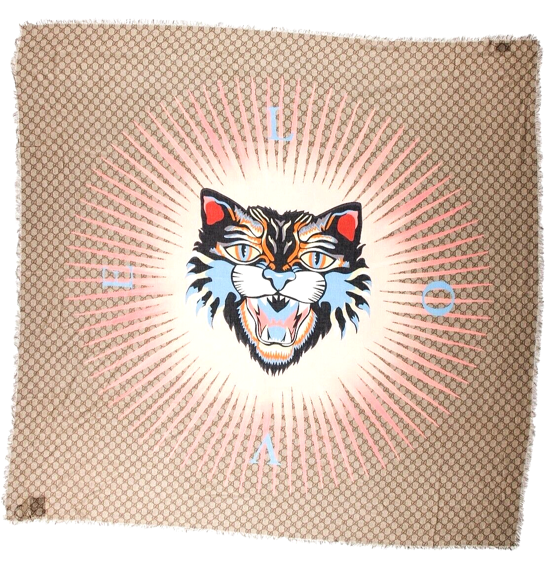 Mens/Womens GUCCI Tiger Love GG Square Scarf | eBay Mens/Womens GUCCI Tiger Love GG Square Scarf | eBay