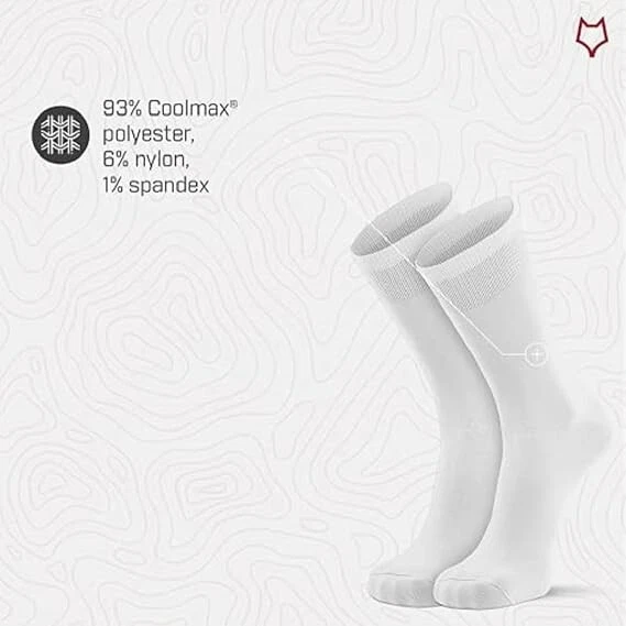 "Calcetín Fox River Wick Dry Coolmax Liner Grande Blanco" Foto 3 de 4