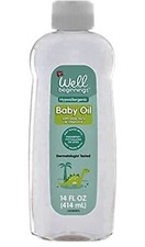 Well Beginnings Baby Oil 14 oz Hypoallergenic Aloe Vera Vitamin E