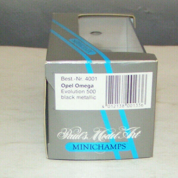 Opel Omega A Evolution 500 Nero Metallizzato - Minichamps 1:43 - Immagine 3 di 3