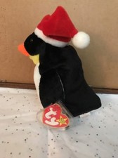 TY BEANIE BABIES COLLECTIBLE CHRISTMAS PENGUIN ZERO RARE RETIRED NWT MINT CONDIT