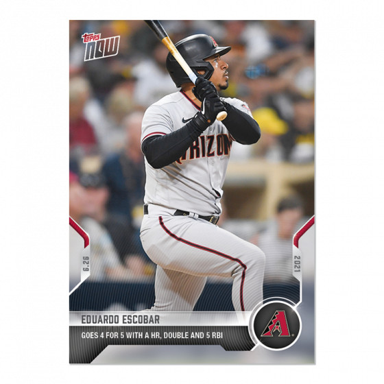 EDUARDO ESCOBAR 2021 TOPPS NOW ARIZONA DIAMONDBACKS #420