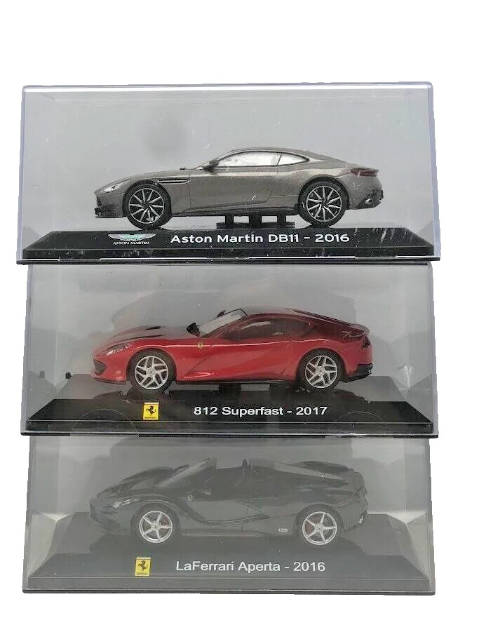 3x Aston Martin DB11 Ferrari 812 LaFerrari Aperta 1/43 Diecast Car IXO Altaya - Image 2 of 4