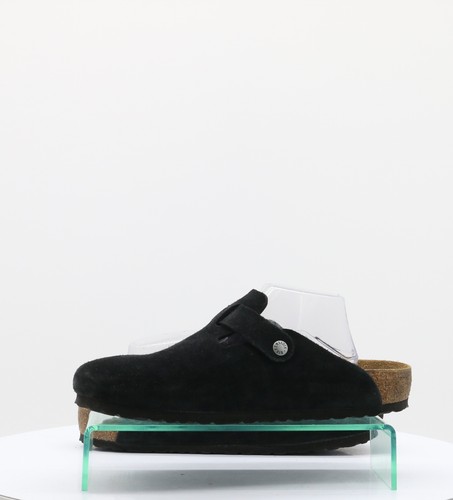 BIRKENSTOCK BOSTON MENS SUEDE CLOGS UK 9 EU 43 BLACK RRP £150 - 第 5/9 張圖片