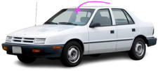 Fits: 1987-1994 Dodge Shadow-Plymouth Sundance 2D Convert Front Windshield Glass