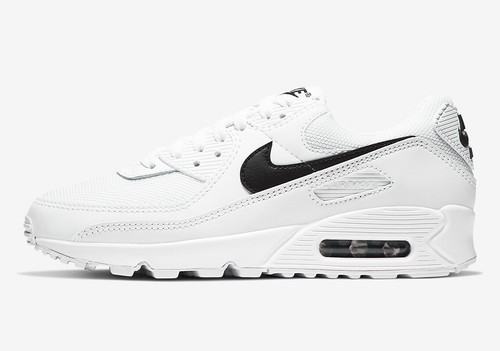 Women's Nike Air Max 90 White Black 
