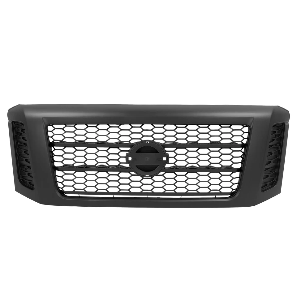 Fits 2017-2019 Nissan Titan XD Upper Gas Grill Midnight Edition Grille Assembly - Image 2 of 4