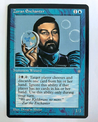  ZURAN ENCHANTER  ICE AGE 1995  NM  BLUE  MAGIC MTG  EISZEIT Zuran Verzauberer