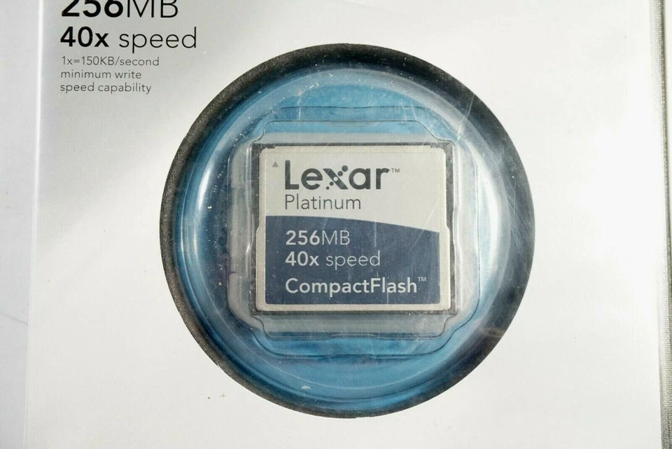 Lexar Platinum Compact Flash 256MB 40X Speed Memory Card, Free 2-3 Day Ship!!!  - Image 2 of 4