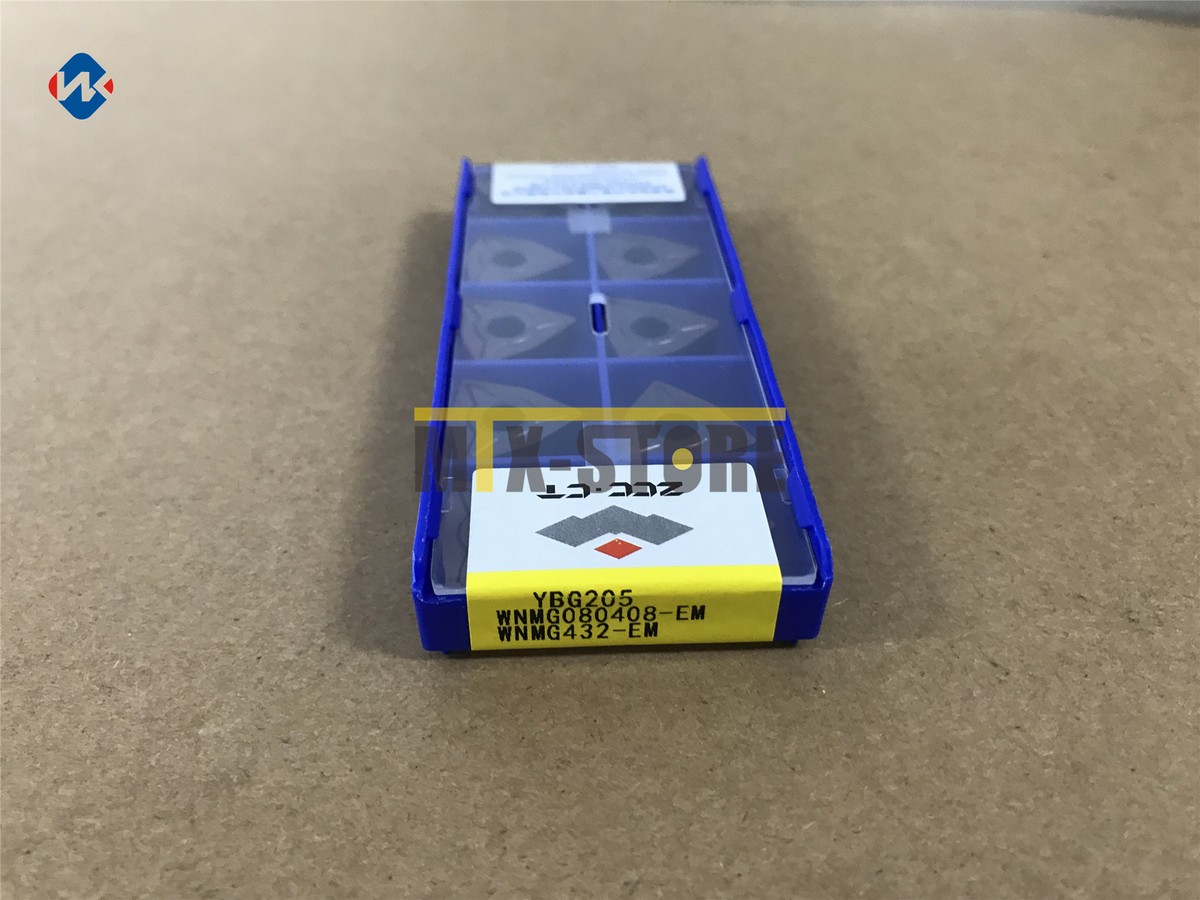 10pcs/box New ZCCCT WNMG080408-EM YBG205 WNMG432-EM Carbide