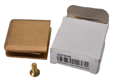Beveled Brushed Bronze Wall Mount Premiere Series Glass Clip Tool CPGTW1VB