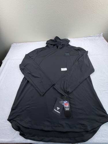 Green Bay Packers Lightweight Hoodie Mens XL Fanatics Black NFL Pullover $80 New