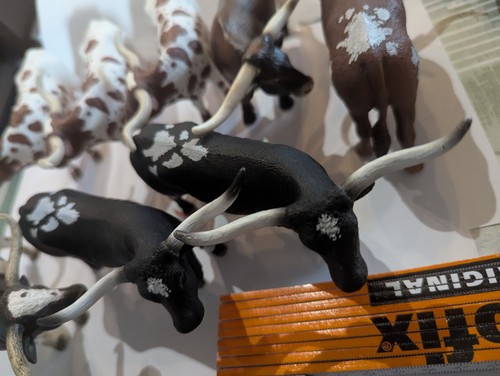 Schleich Herde Langhorn Rinder 8 Stück - Bild 5 von 8