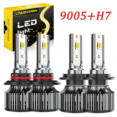 4pcs LED Headlight Bulbs High/Low Beam 6500K FOR Hyundai Elantra 2017-2018