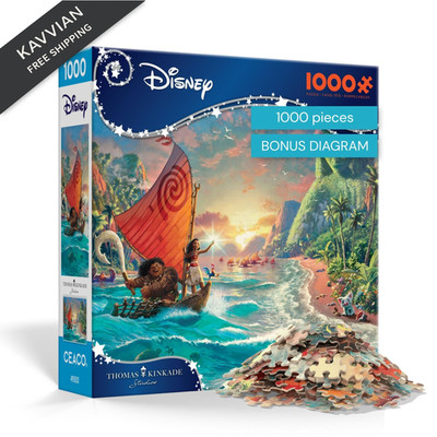 Ceaco - Thomas Kinkade Disney Dreams - Disney s Moana - 1000, - 1000 