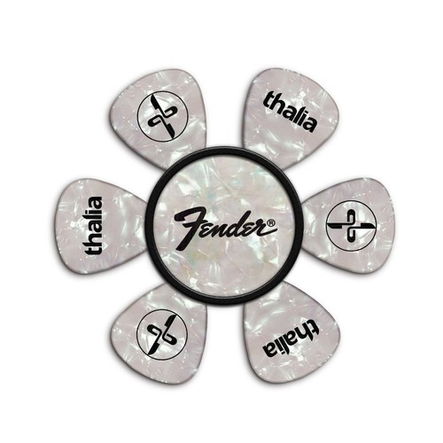 Thalia X Fender Plektrum Puck, Gitarren Plektrenhalter, Perlmutt/Perine Logo - Bild 2 von 4