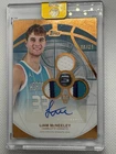 2025 Topps 3 Liam McNeeley RC RPA Auto /25 3 Patch Hornets Rookie