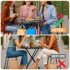 Gancio Porta Borsa da Tavolo 2 Pezzi Lega Resistente Scrivania Porta Borsa Appendiabiti