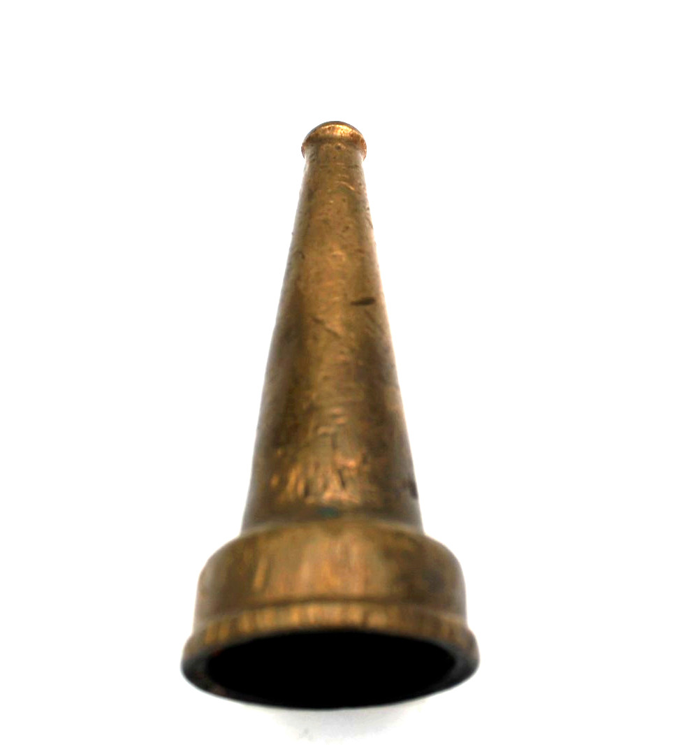 Antique Brass Tapered Fire Hose Nozzle Vintage Steampunk