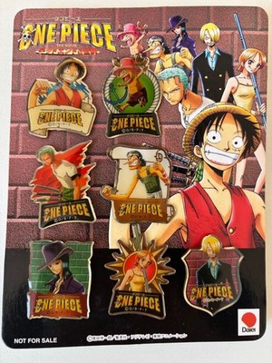 One Piece Character Pin Badge Set of 7  Metal, Unopened, Original