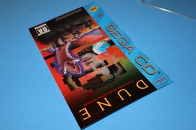 DUNE FOR SEGA CD IN ORIGINAL CASE & TESTED! *ONLY FRONT PAGE/COVER OF MANUAL*
