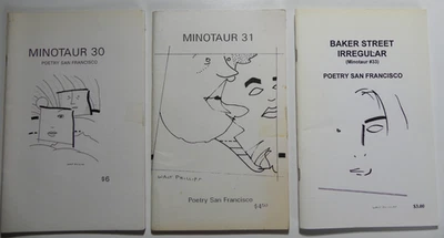 MINOTAUR Poetry 30, 31, 33 Poetry of San Francisco 1996-98 Baker Street Irregula - Image 1 of 4