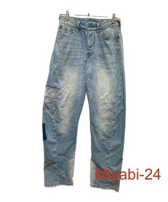 EVISU Indigo Multi-Pocket Seagull Print Jeans Women's Size L