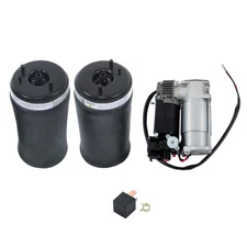 LABLT Rear Air Springs & Air Suspension Compressor Assembly For 2001-2006 BMW X5