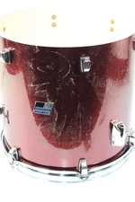 Missing Legs, Heads, Rods -Ludwig Backbeat 16 x 16 Floor Tom Drum, Red #R5373