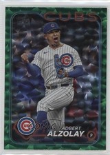 2024 Topps Series 1 Green Crackle Foil 58/499 Adbert Alzolay #129 0wc9