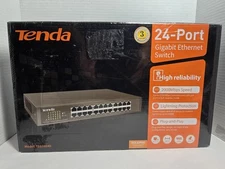 NEW Tenda TEG1024D 24-Port Gigabit Unmanaged Ethernet Network Switch w/Rack Ears