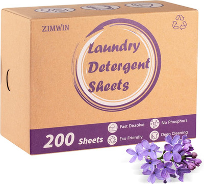 Laundry Detergent Sheets, 200 Sheets Lavender Laundry Soap Strips - No Plastic J