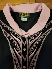 VTG Bob Mackie Wearable Art Womens Small Embroidered Thread Blouse Artist Top
