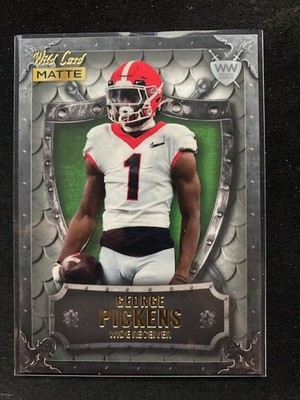 George Pickens 2022 Wild Card Matte Weekend Warrior Georgia Bulldogs #WW-18