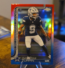 2025 Topps Chrome Red, White, Blue Parallel KaVontae Turpin Dallas Cowboys #84