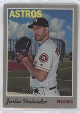 2019 Topps Heritage 1970 Cloth Stickers Justin Verlander #14 ex0