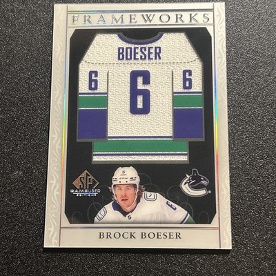 2021-22 Upper Deck SP Game Used Frameworks Brock Boeser