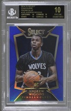 2014 Select Concourse Blue Prizm /249 Andrew Wiggins #100 BGS 10 BLACK LABEL 0a1