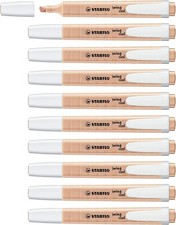 Highlighter - STABILO swing cool Pastel - Pack of 10 - Creamy Peach