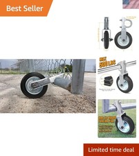Heavy-Duty Gate Wheel for Metal Gates  Supports 500lbs, Rust-Resistant Design