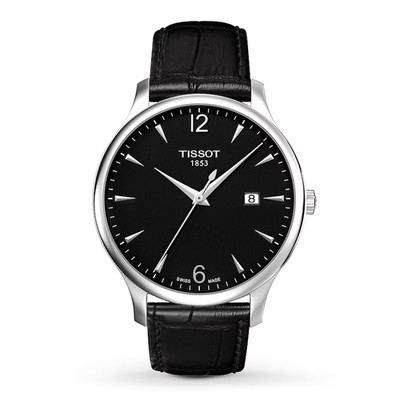 Tissot Tradition Black Dial Black Strap Men s Watch T0636101605700