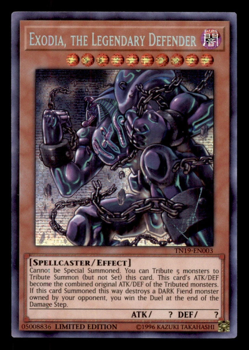 Exodia, the Legendary Defender TN19-EN003 2019 Gold Sarcophagus