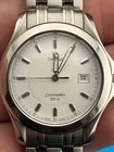 Omega Seamaster 120M Quartz Men Silver Vintage Watch Date 36- 39mm