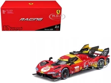 FERRARI 499P #50 WINNER "24H LE MANS" (2024) 1/43 DIECAST MODEL BY BBURAGO 36316